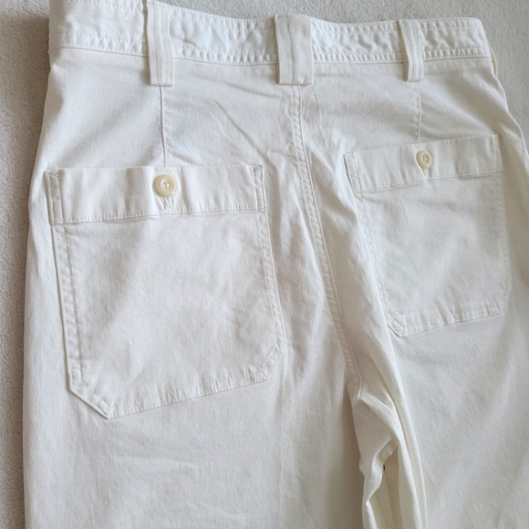 High Rise Big Pockets Utility Pants EUC Off-White 8 SHORT | Banana Republic - Picture 9 of 16